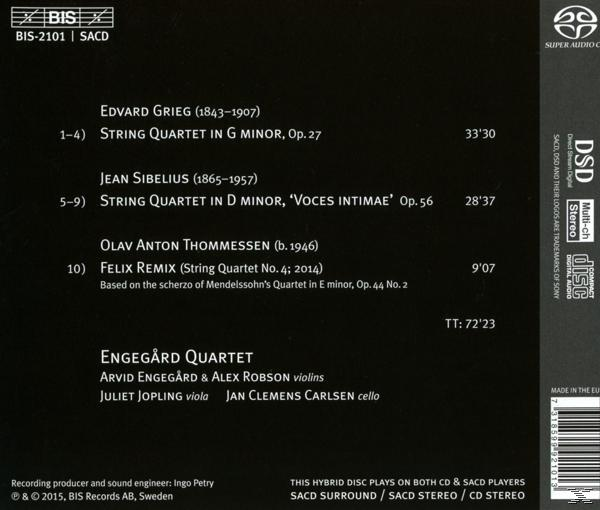 Engegard Quartet - Streichquartette  - (SACD Hybrid)