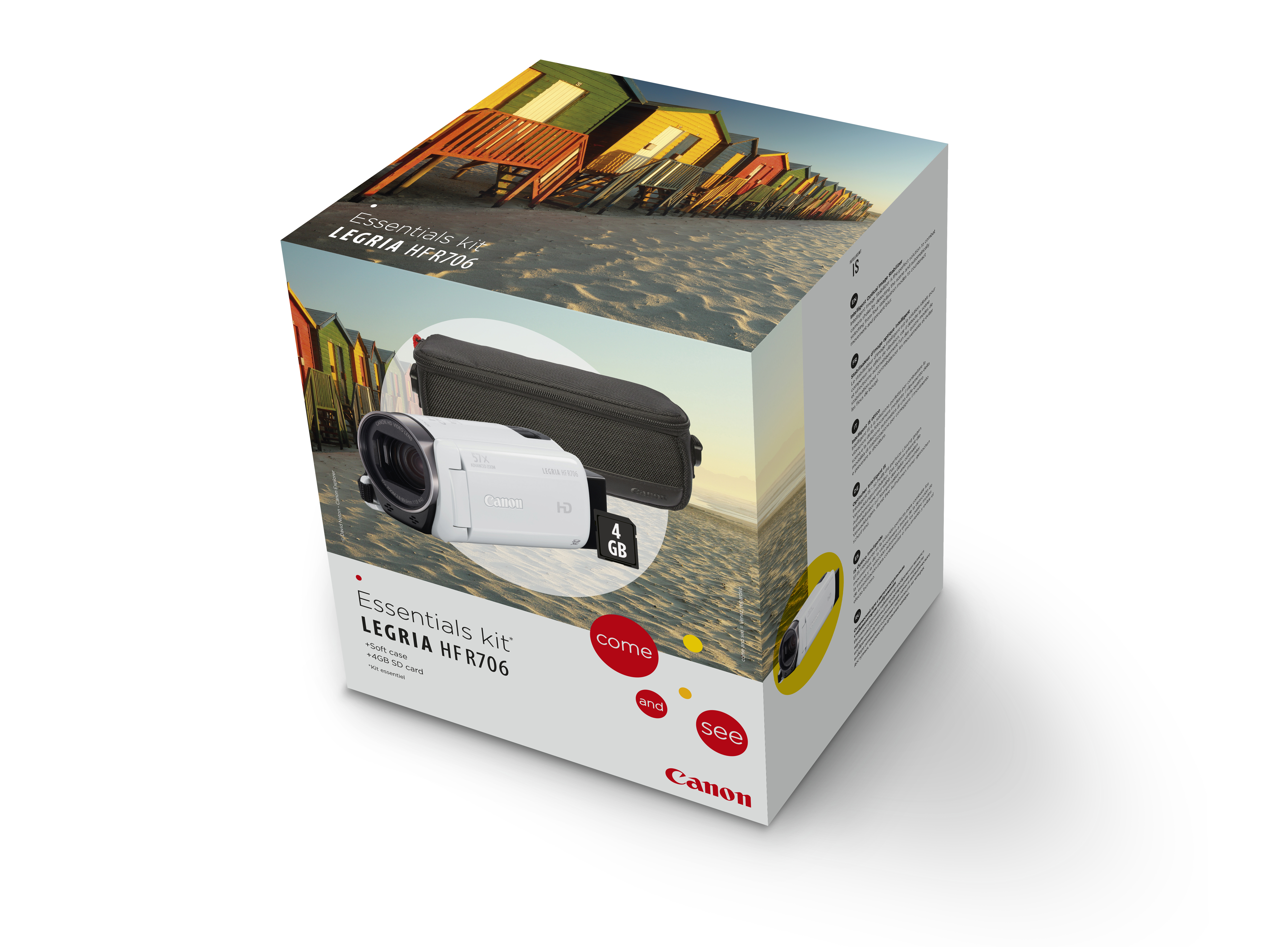 CANON Legria HF R706 Camcorder , Full-HD-CMOS 3,28 Megapixel, 32xopt. Zoom