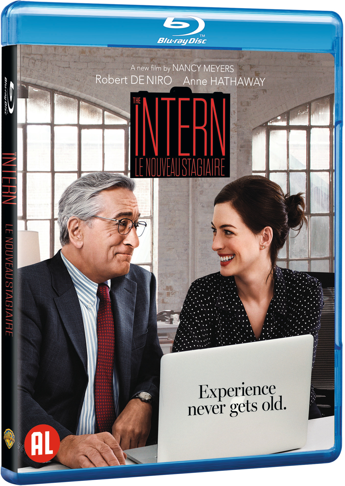 Couverture Blu-ray avec Robert De Niro et Anne Hathaway.