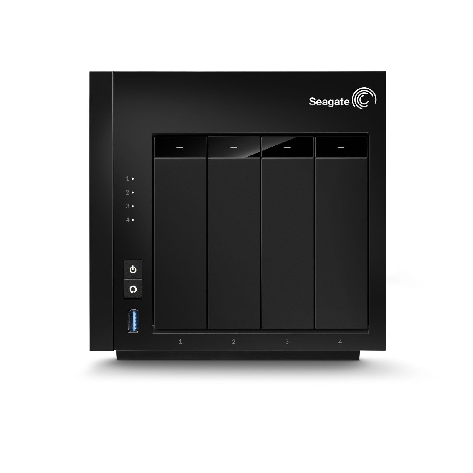 SEAGATE STCU200 4-Bay NAS-Festplattengehäuse 3,5 Zoll Schwarz}