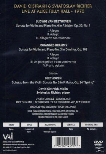 David Oistrach, Richter - - Sonatas Sonatas by (DVD) Beethoven Sviatolsav & Brahms