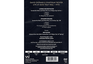 David Oistrach, Sviatolsav Richter - Sonatas by Beethoven & Brahms Sonatas  - (DVD)