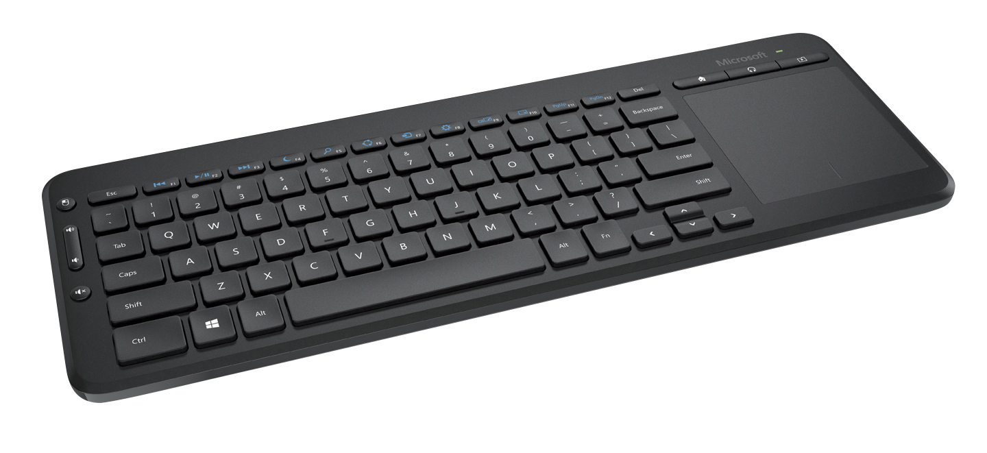 MICROSOFT All-in-One, Tastatur, kabellos, Schwarz