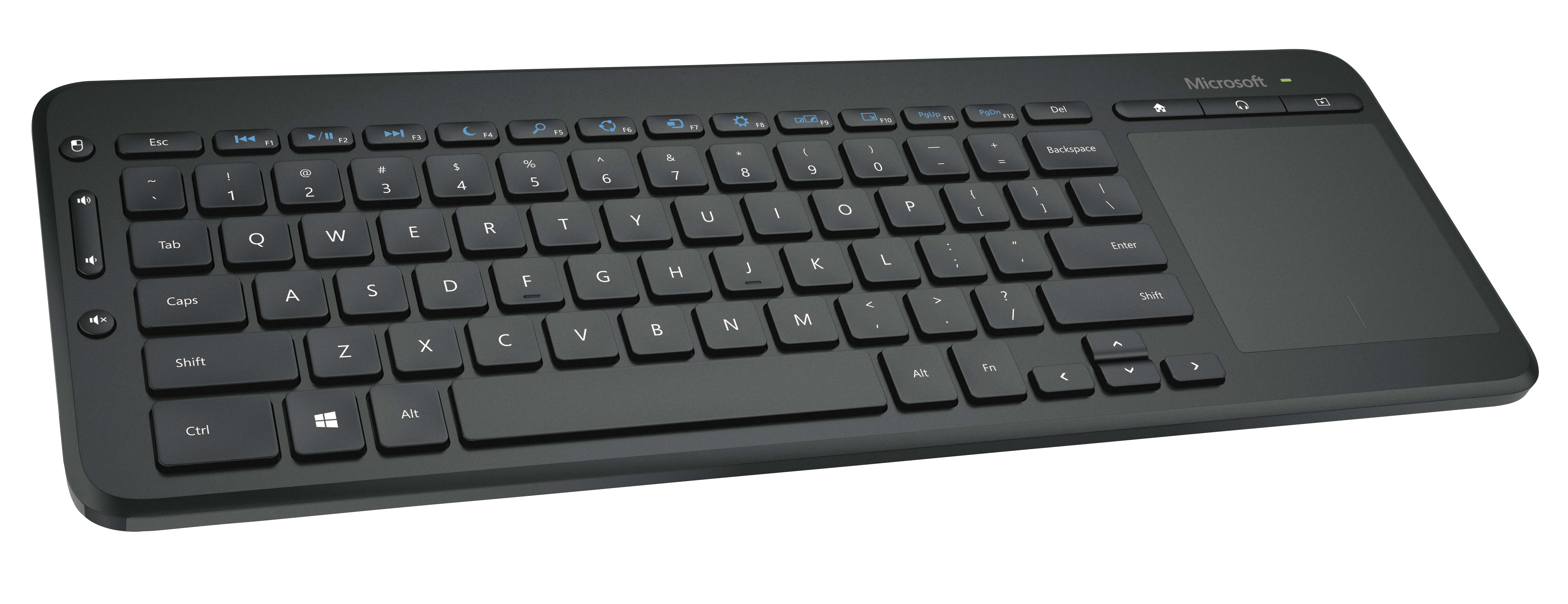 MICROSOFT All-in-One, Tastatur, kabellos, Schwarz
