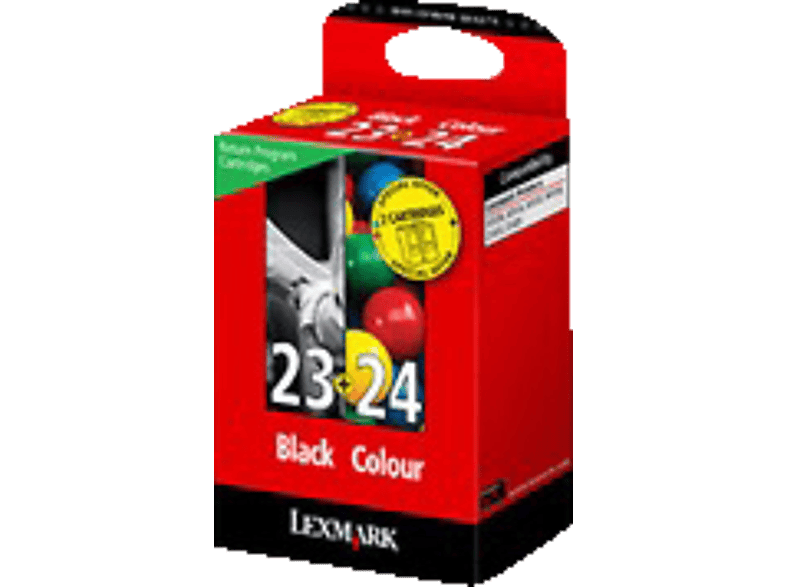 + 24 LEXMARK mehrfarbig Nr. Rückgabe-Tintenpatrone 23 (18C1419E)