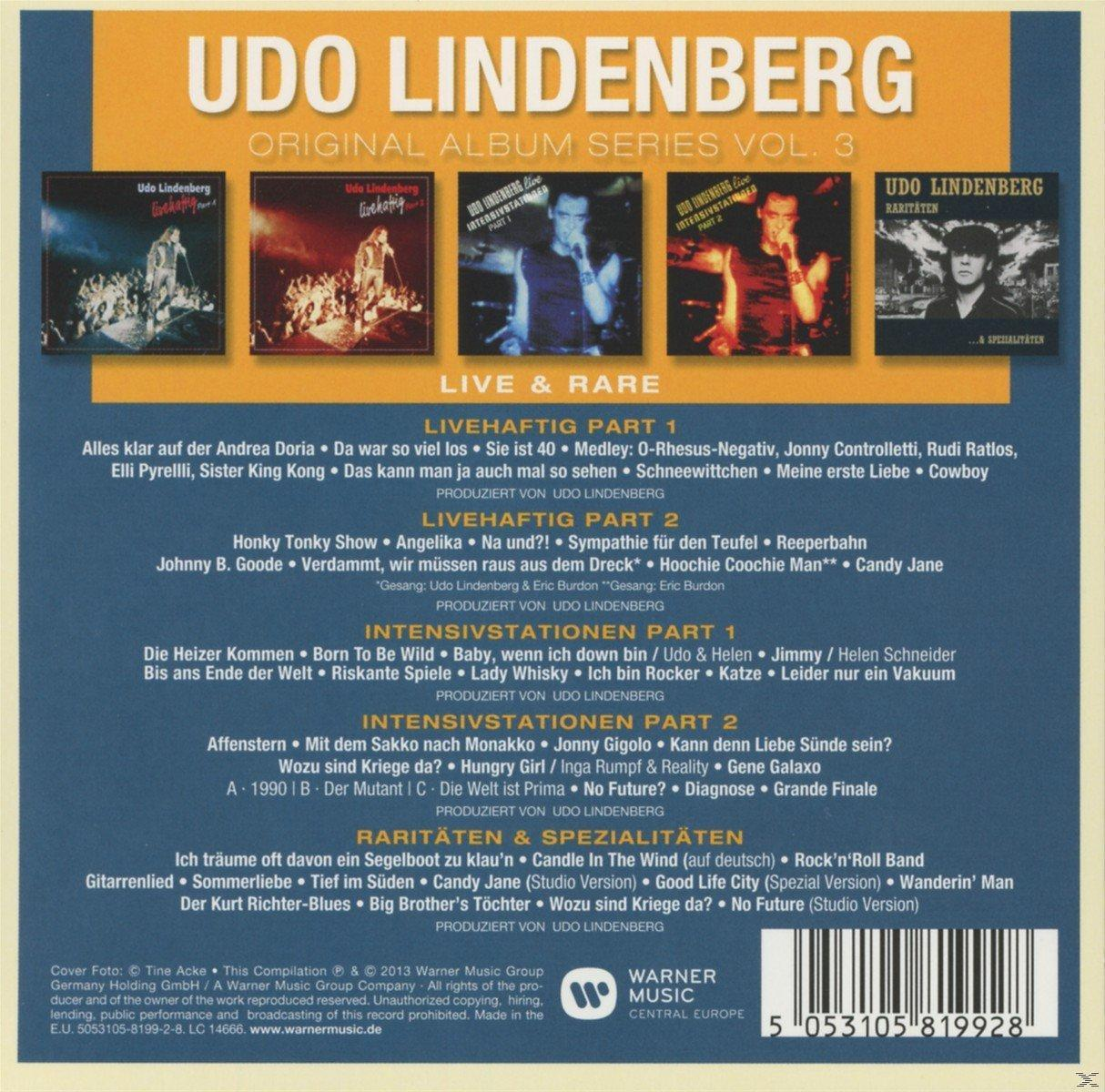 Udo Lindenberg - Original Album Series Vol.3 - Live & Rare  - (CD)