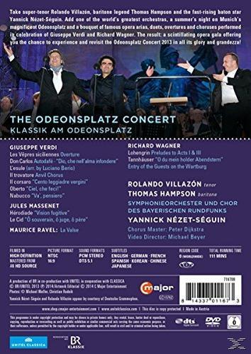 DVD-Cover mit Männern in Anzügen, Orchester und Text. Blauer Hintergrund und Bandmitglieder.