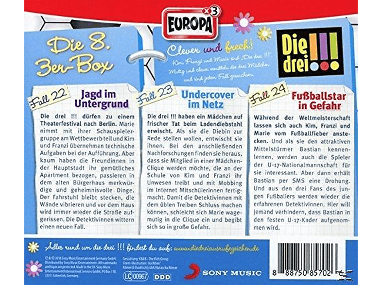 Thumbnail - Die Drei !!! - drei Box 8 (Folgen 22 24) (CD)