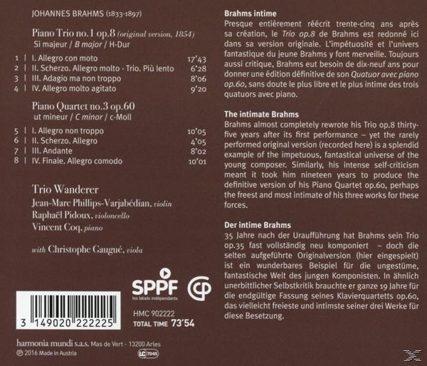 Christophe/trio Wanderer Gaugue - Klavierquartett  - (CD)