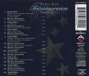 CD-Cover mit Titelliste und Weihnachtsmotto, mit Sternen und dunkelblauem Hintergrund.