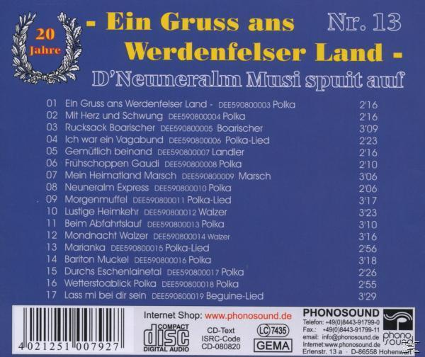 NEUNERALM Ein (CD) NR.13 Jahre Ans - - MUSI Werdenf.Land-20 Gruss