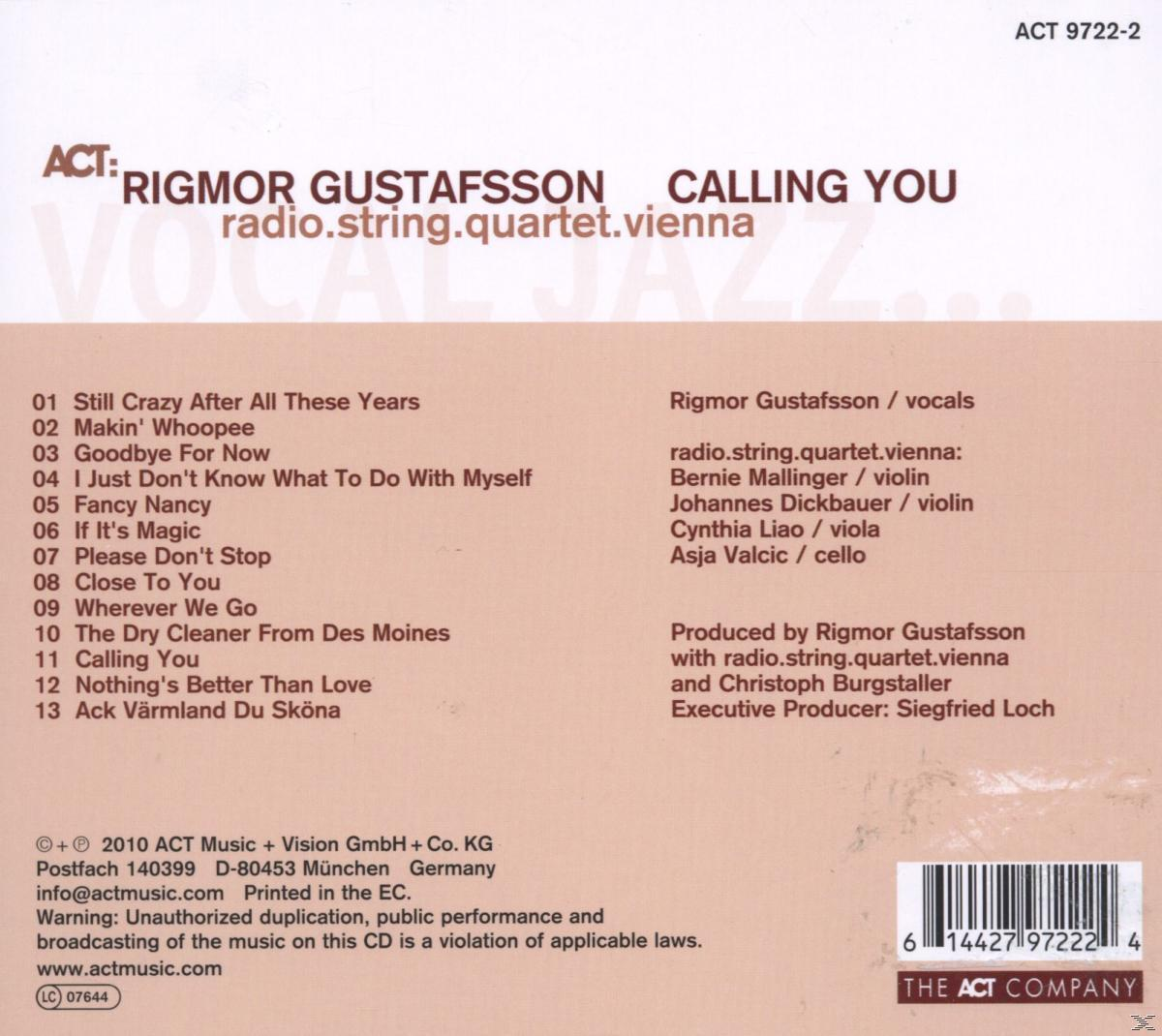 Rigmor Gustafsson, Radio String Quartet Vienna - Calling You  - (CD)