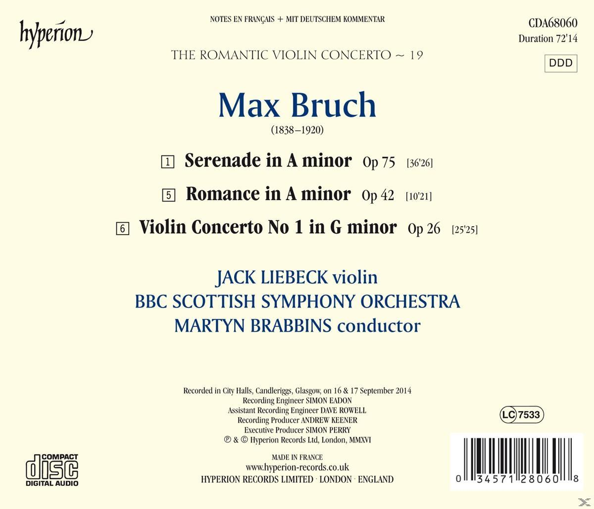 Jack Liebeck, Bbc Scottish Symphony Orchestra - Romantic Violin Concerto Vol.19  - (CD)