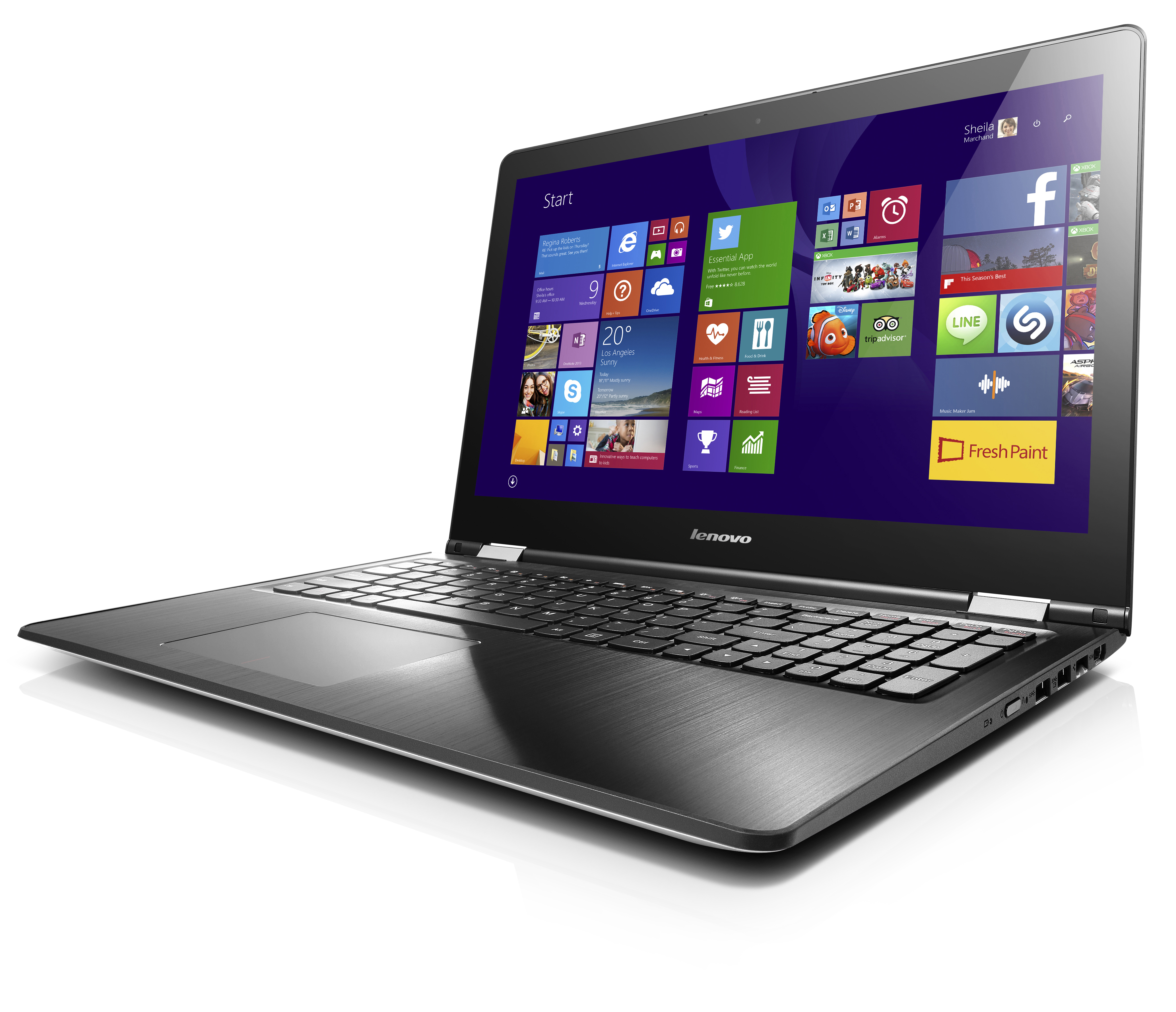 LENOVO Yoga 500 - 15,6 Zoll - Intel® Core™ i7 i7-6500U - 8 GB - 256 GB - NVIDIA - Windows 10 Home (64 Bit)