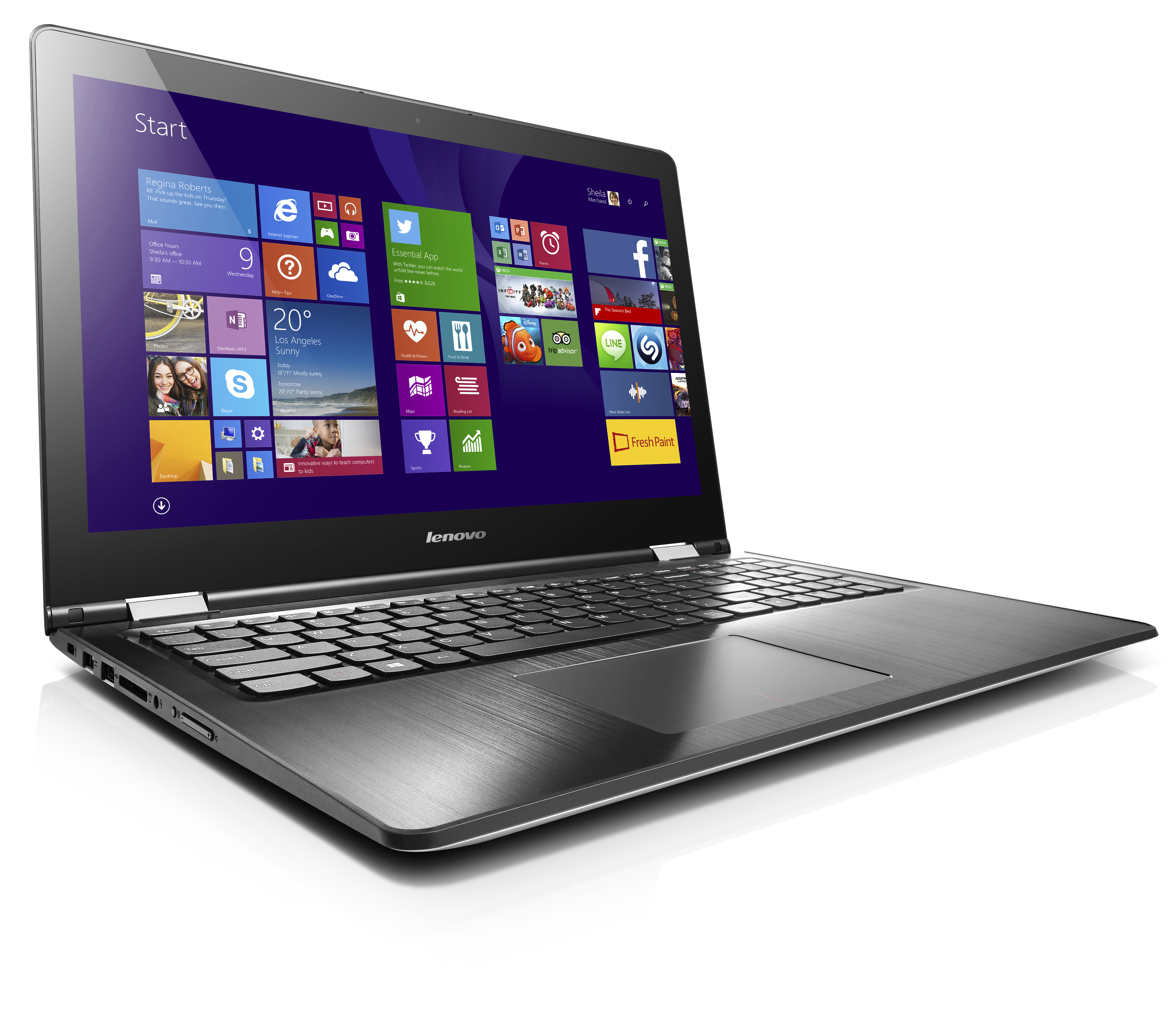 LENOVO Yoga 500 - 15,6 Zoll - Intel® Core™ i7 i7-6500U - 8 GB - 256 GB - NVIDIA - Windows 10 Home (64 Bit)