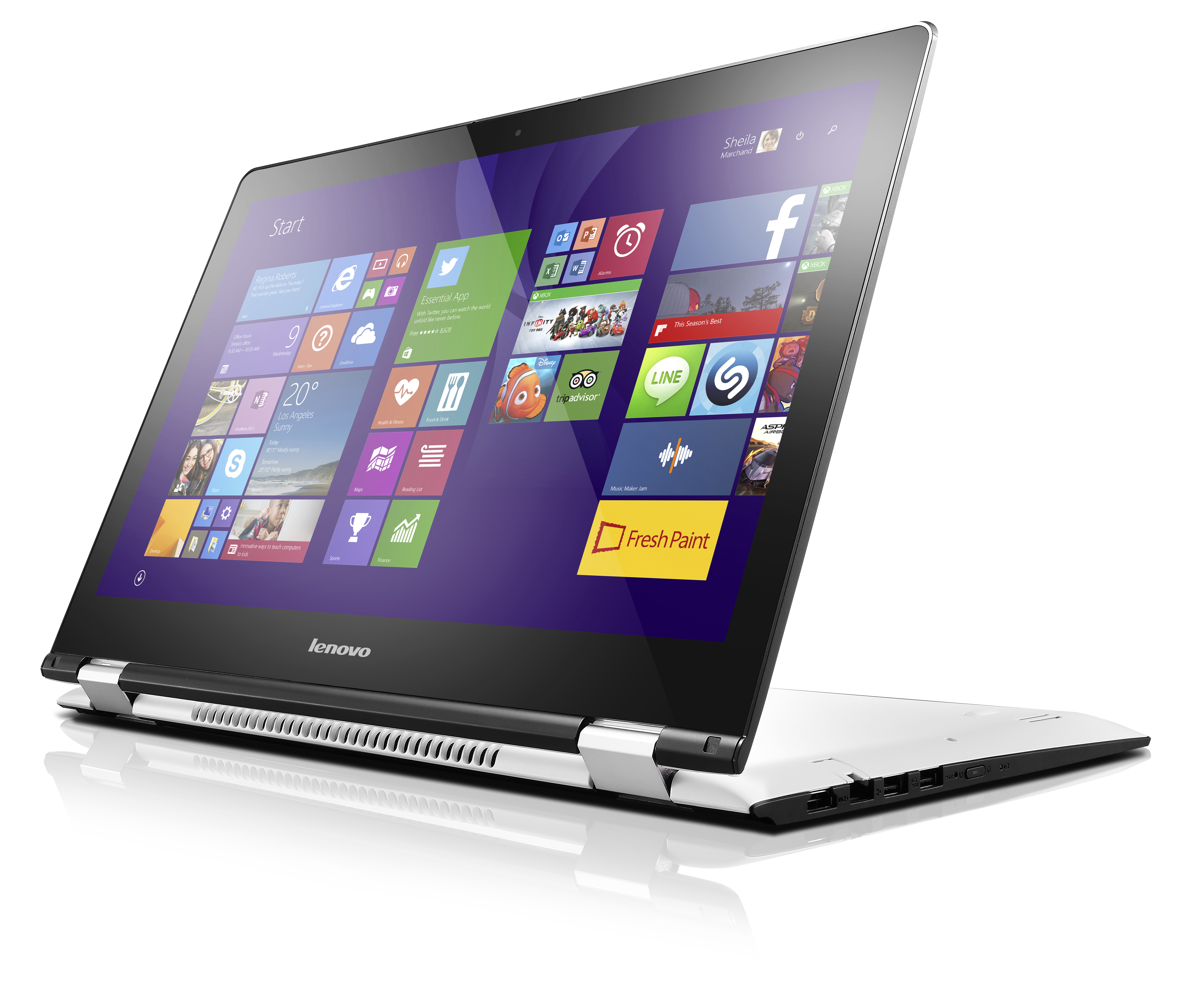 LENOVO Yoga 500 - 15,6 Zoll - Intel® Core™ i7 i7-6500U - 8 GB - 256 GB - NVIDIA - Windows 10 Home (64 Bit)