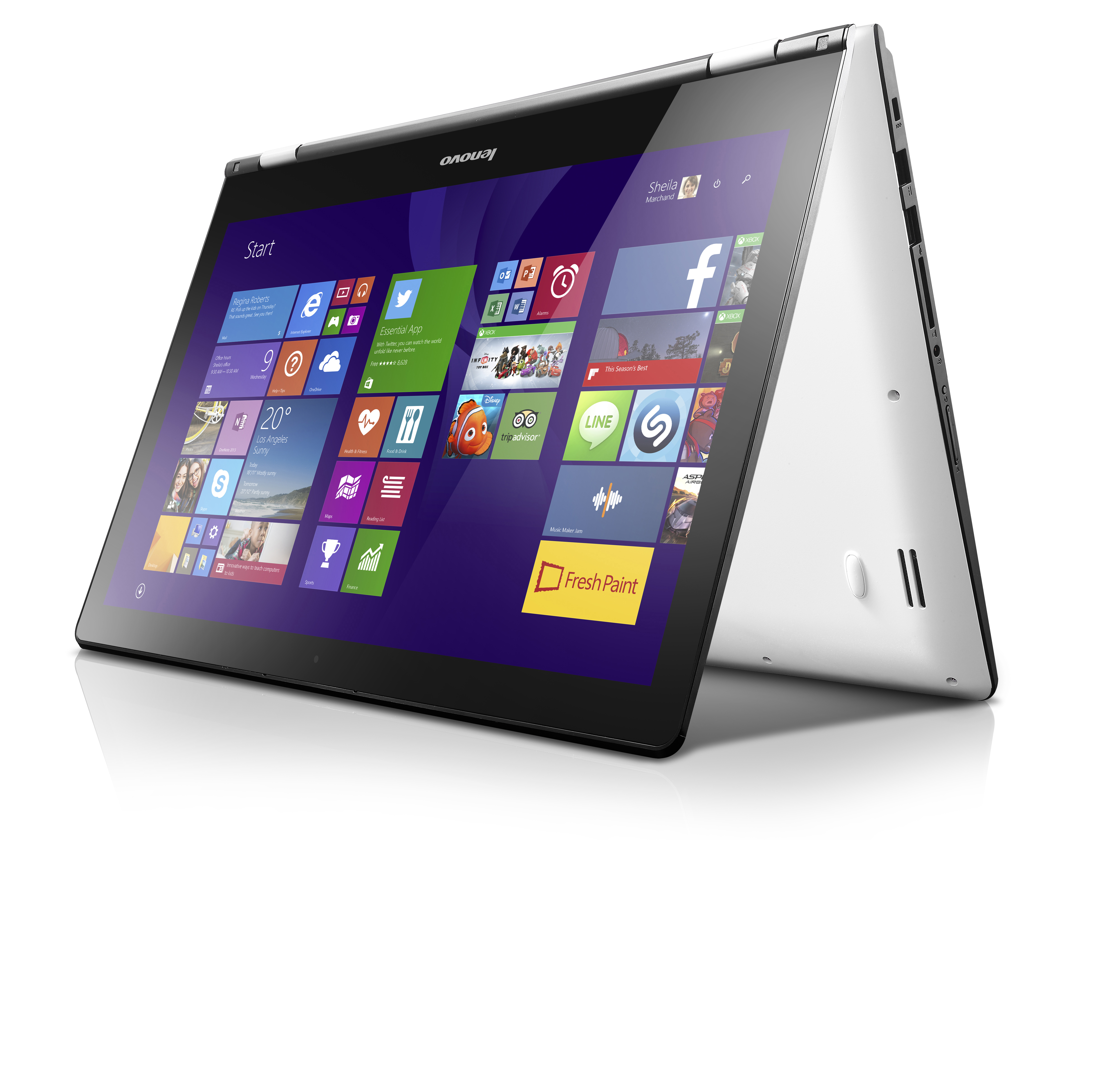 LENOVO Yoga 500 - 15,6 Zoll - Intel® Core™ i7 i7-6500U - 8 GB - 256 GB - NVIDIA - Windows 10 Home (64 Bit)