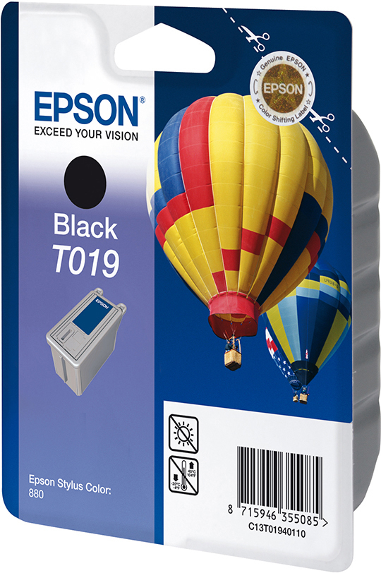 EPSON Original Tintenpatrone Schwarz (C13T01940110)