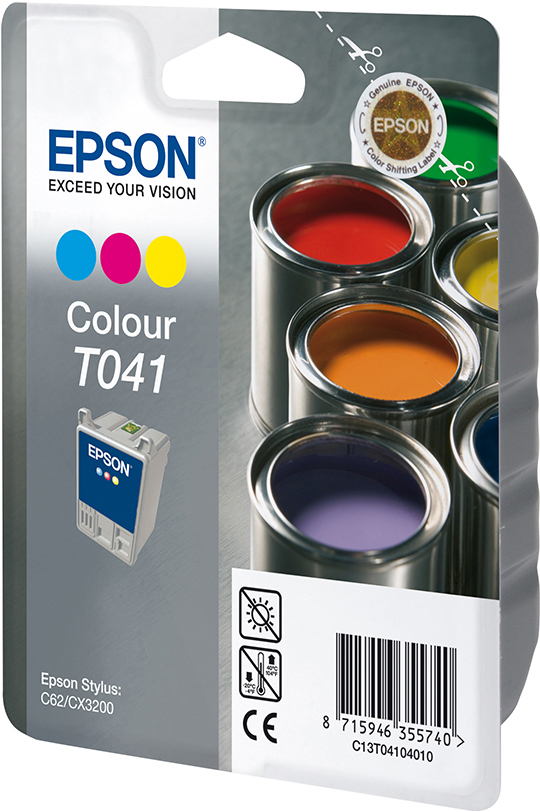 EPSON Original Tintenpatrone mehrfarbig (C13T04104010)