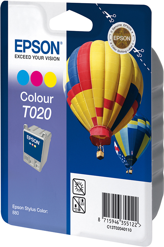 EPSON Original Tintenpatrone mehrfarbig (C13T02040110)