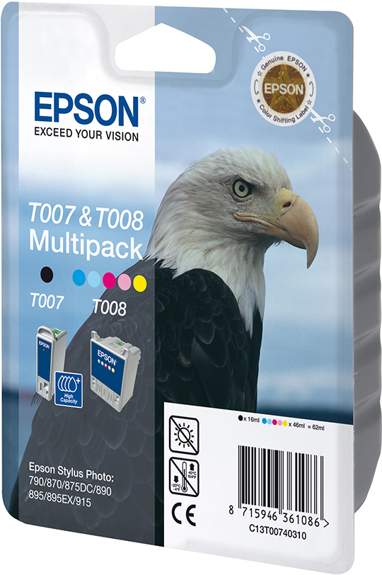 EPSON Original Tintenpatrone mehrfarbig (C13T00740310)