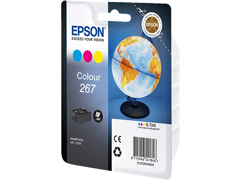 EPSON Globus, 267, Farbig, C13T26704010; Tintenpatrone — Foto 2 von 2