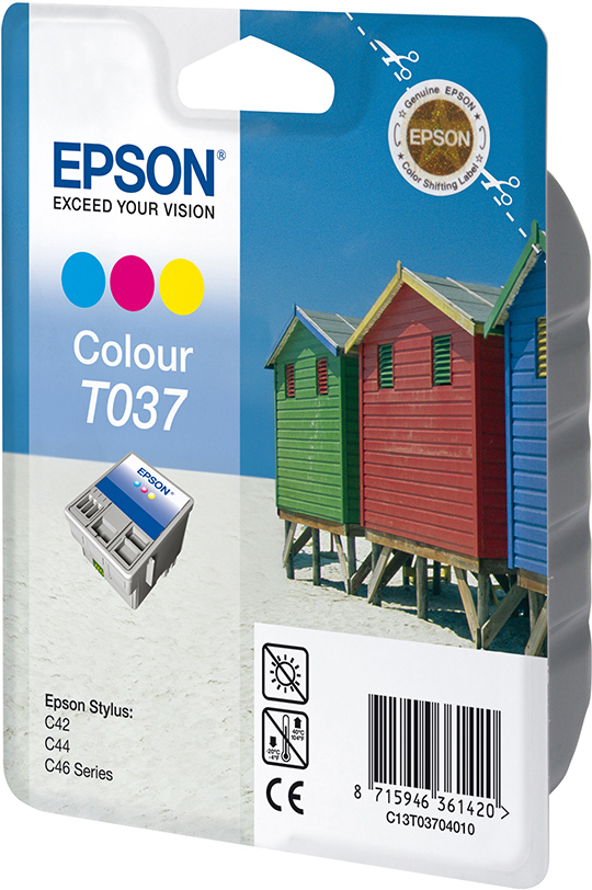 EPSON Original Tintenpatrone mehrfarbig (C13T03704010)