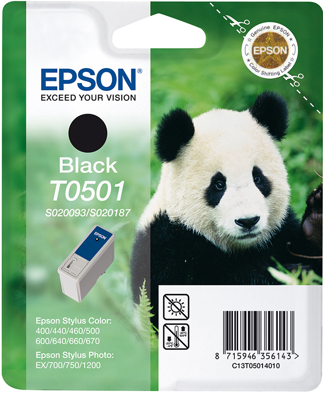 EPSON Original Tintenpatrone Schwarz (C13T05014010)