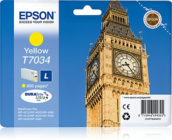 EPSON Gelb Original (C13T70344010) Tintenpatrone