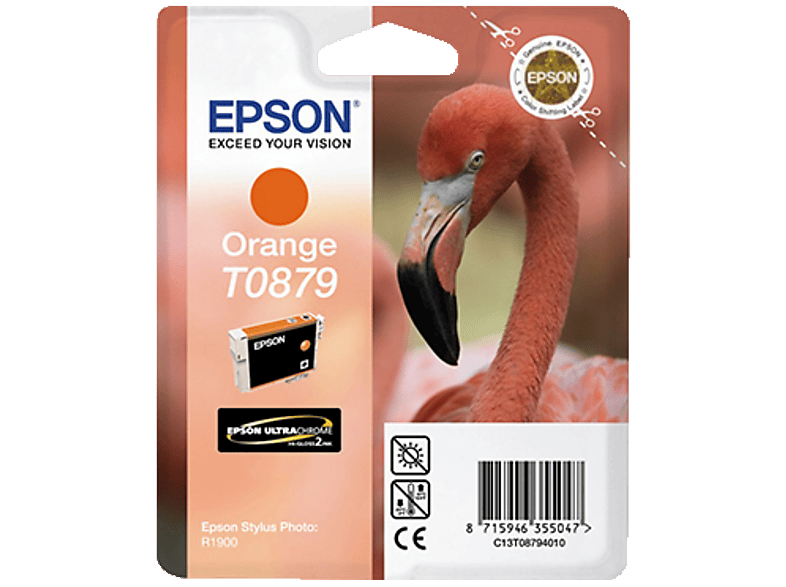 EPSON Flamingo, T0879, Orange, C13T08794010; Tintenpatrone