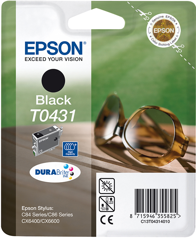 EPSON Original Tintenpatrone Schwarz (C13T04314010)