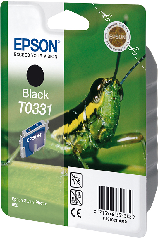 EPSON Original Tintenpatrone Schwarz (C13T03314010)