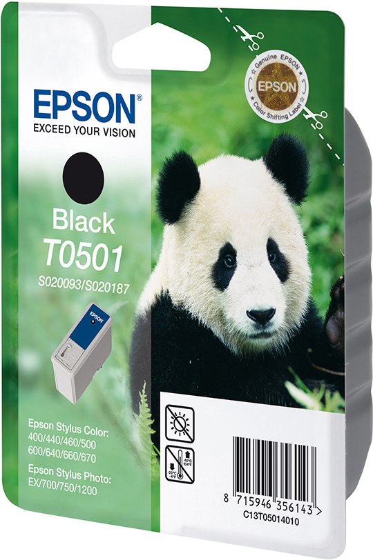 EPSON Original Tintenpatrone Schwarz (C13T05014010)
