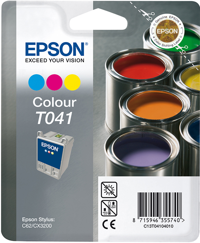 Tintenpatrone EPSON Original mehrfarbig (C13T04104010)