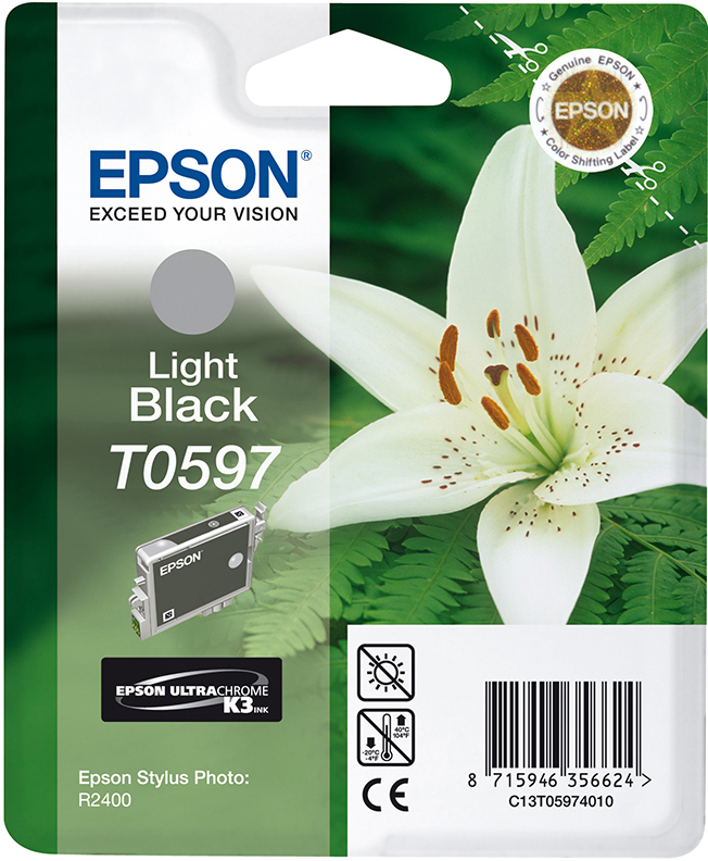EPSON Original Tintenpatrone Light Schwarz (C13T05974010)