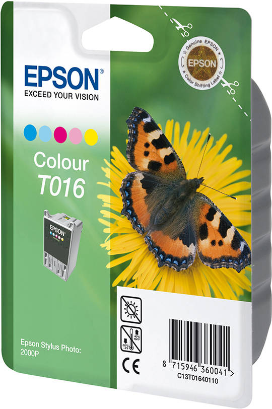 EPSON Original (C13T01640110) Tintenpatrone mehrfarbig