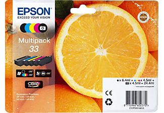 EPSON 33 CMYBK MULTIPACK - Tintenpatrone (Schwarz, gelb, cyan, magenta, photo schwarz)