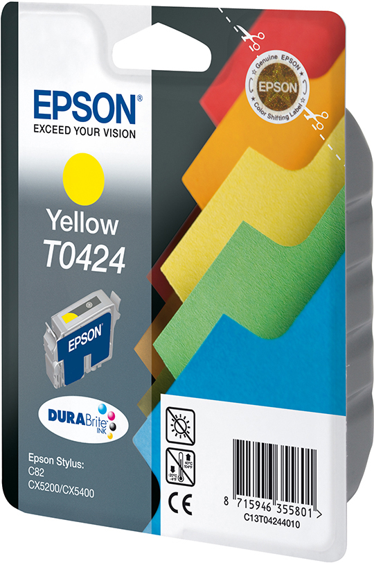 EPSON Original Tintenpatrone (C13T04244010) Gelb