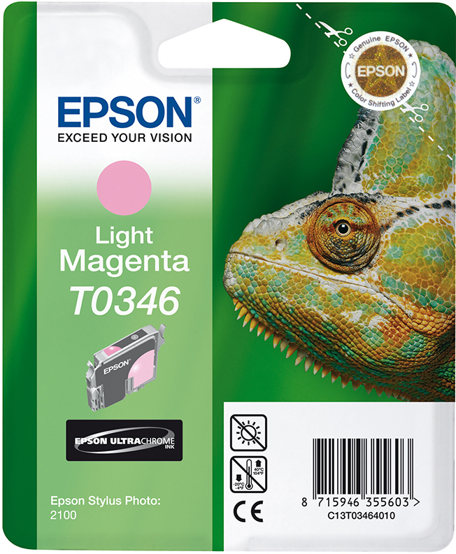 EPSON Original Tintenpatrone Light (C13T03464010) Magenta