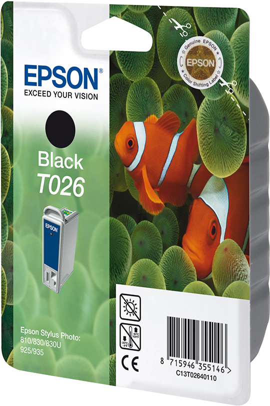EPSON Original Tintenpatrone Schwarz (C13T02640110)