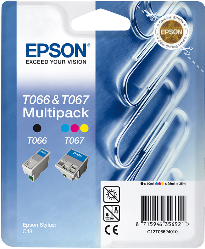 EPSON Original Tintenpatrone mehrfarbig (C13T06624010)