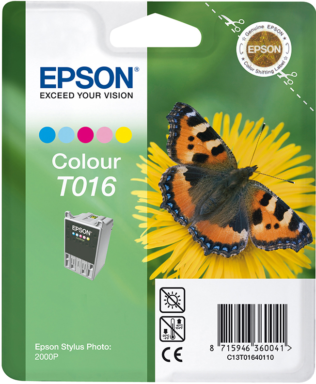 EPSON Original Tintenpatrone mehrfarbig (C13T01640110)