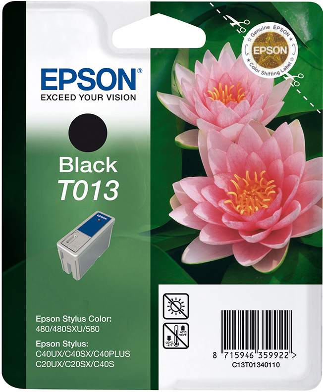 EPSON Original Tintenpatrone Schwarz (C13T01340110)