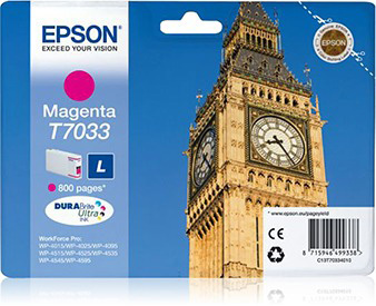 EPSON Original Tintenpatrone (C13T70334010) Magenta