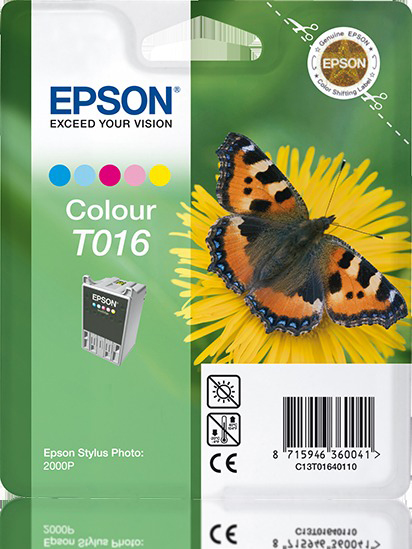 EPSON Original Tintenpatrone mehrfarbig (C13T01640110)
