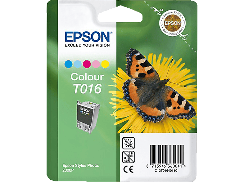 (C13T01640110) mehrfarbig EPSON Original Tintenpatrone