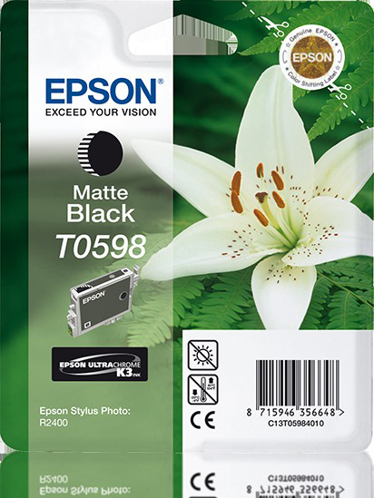 EPSON Original Tintenpatrone Matt (C13T05984010) Schwarz