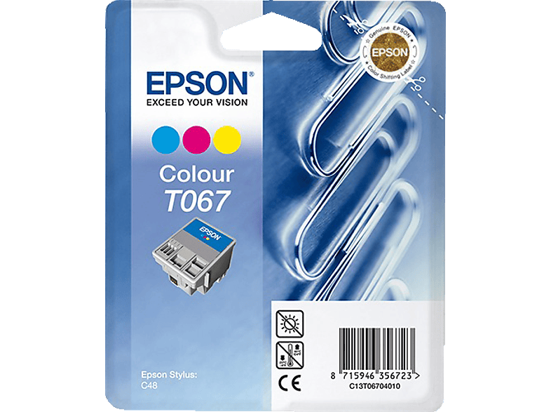 EPSON Original Tintenpatrone mehrfarbig (C13T06704010)