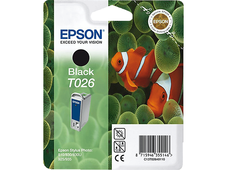 EPSON Original Schwarz Tintenpatrone (C13T02640110)