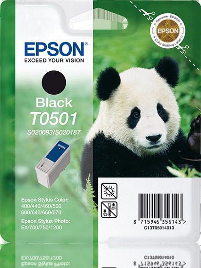 EPSON Original Tintenpatrone Schwarz (C13T05014010)